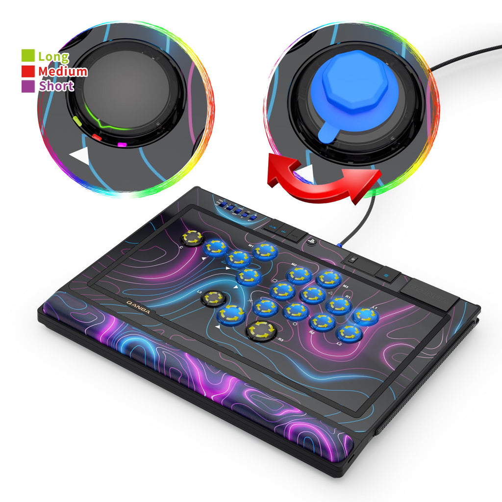 Qanba Sapphire S1 Leverless Arcade Controller for Fighting Games