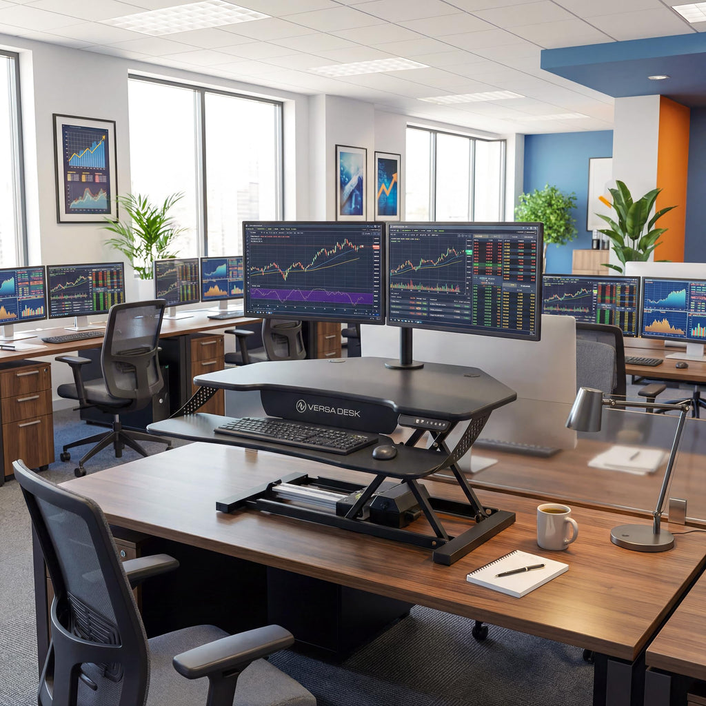 VERSADESK PowerPro Elite Smart Corner Standing Desk Converter