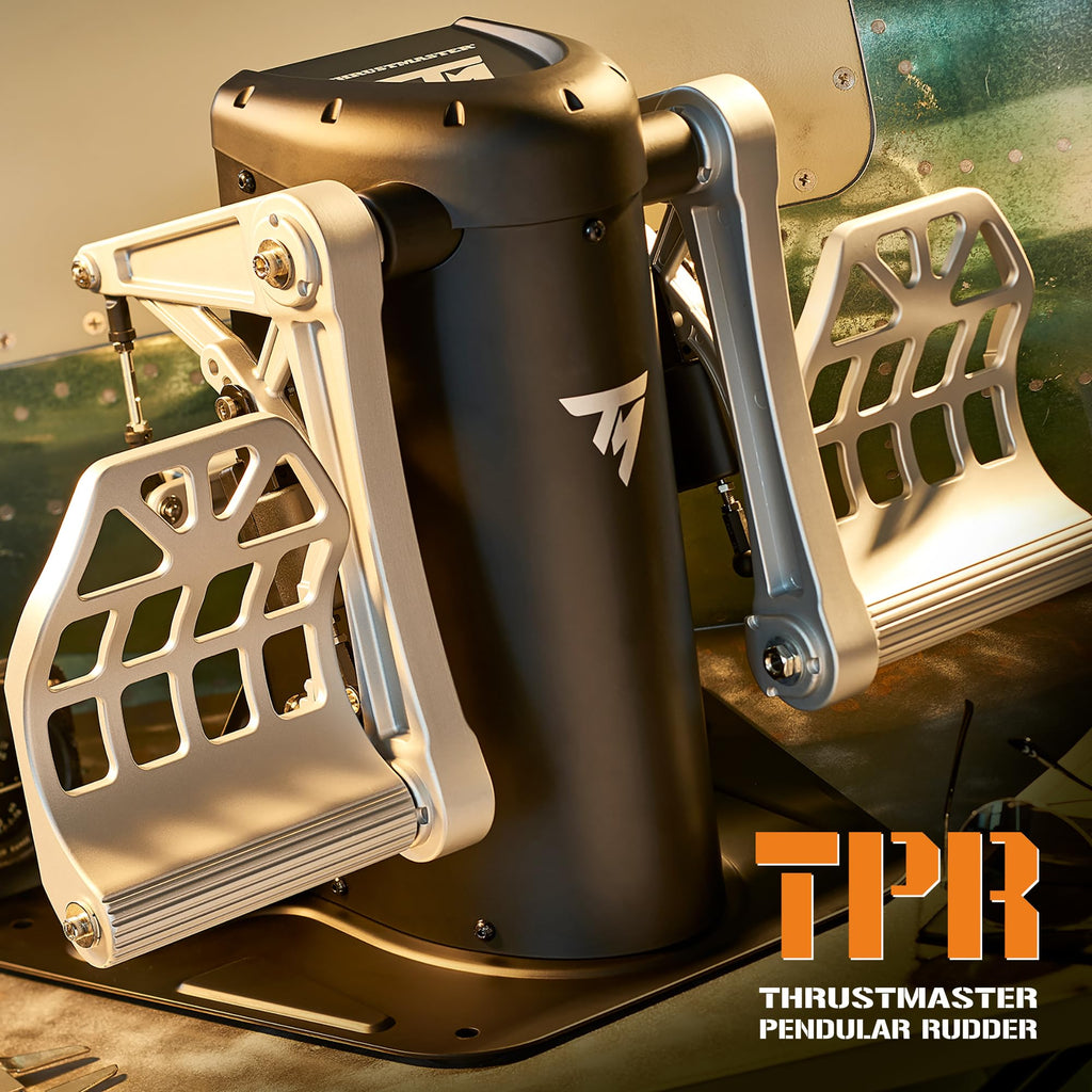 Thrustmaster TPR Rudder Pedals, Flight Simulator Rudder Control - PC