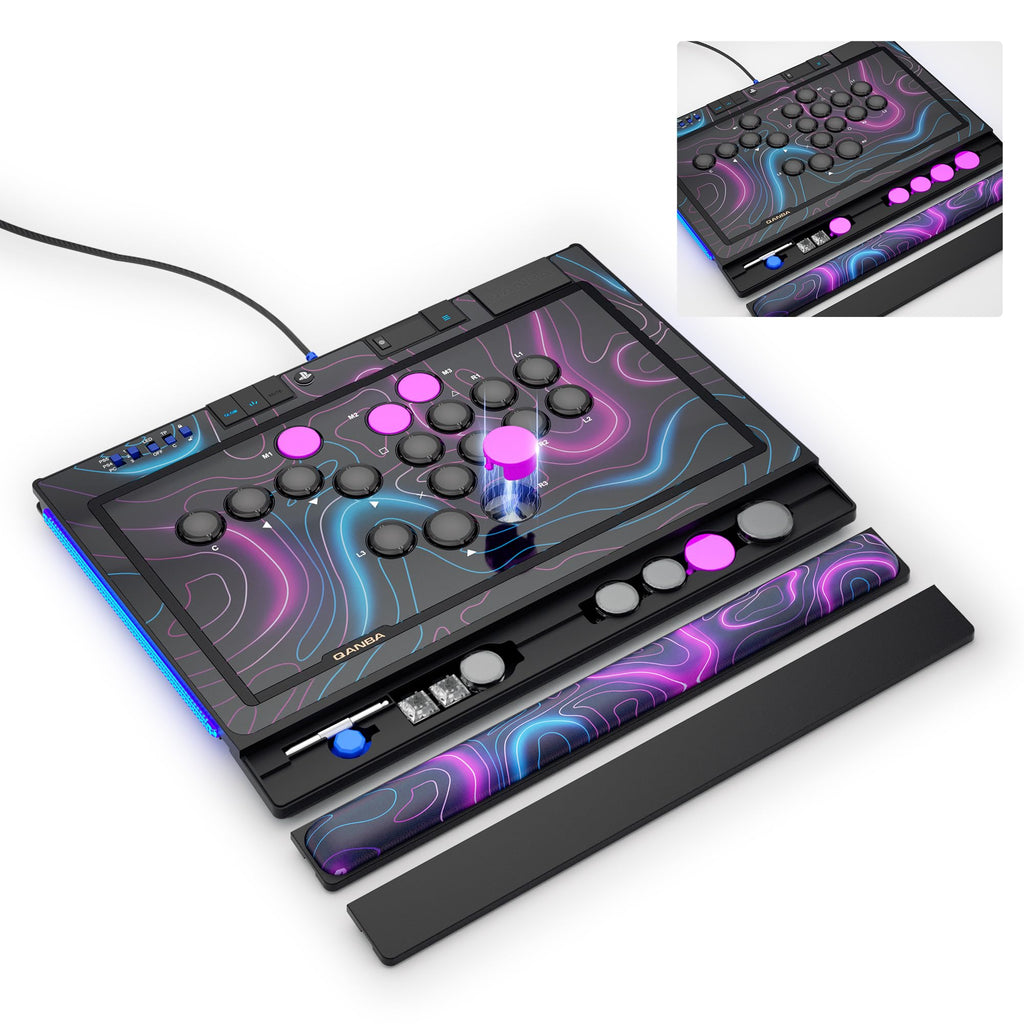 Qanba Sapphire S1 Leverless Arcade Controller for Fighting Games