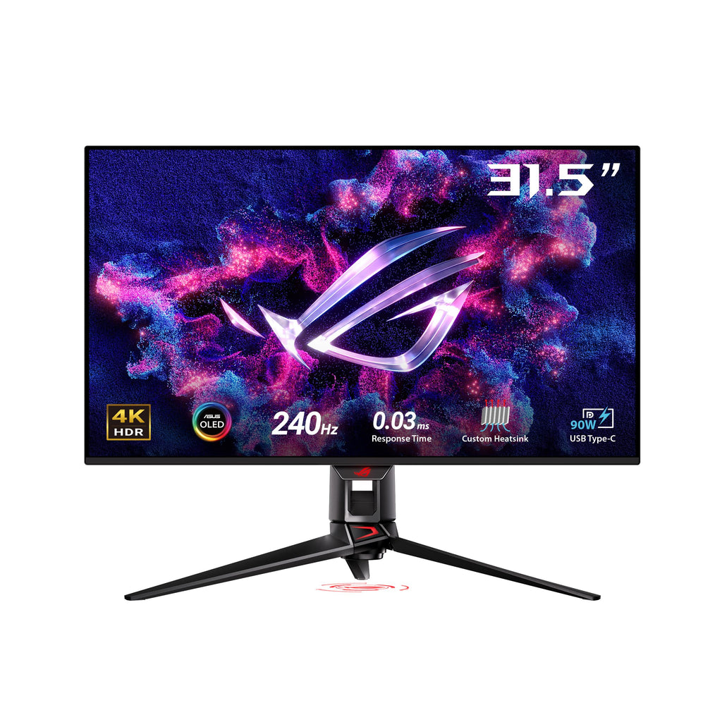 ASUS ROG Swift OLED PG32UCDM Gaming Monitor ― 32 Inch, 4K QD-OLED Panel (3840 x 2160), 240 Hz, 0.03 ms (GTG), G-Sync® Compatible, Custom Heat Sink, 99% DCI-P3, 90W Type-C®